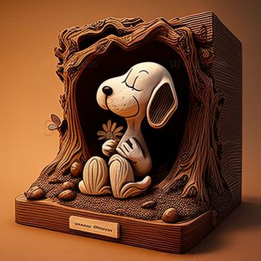 3D model  Snoopy FROM PinatsPeanuts (STL)